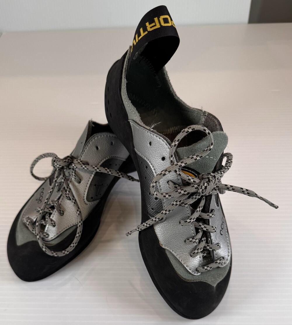 La Sportiva Nago Climbing Shoes EU 36 US Women 5.5 Men 4.5 Gray Vibram XS Edge